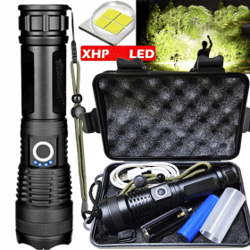 USB-Aufladbar 9900000LM Extrem Hell 5 Modi LED Taschenlampen Taktische Fackel